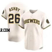 Aaron Ashby Men's Milwaukee Brewers Cream Limited Home Jersey