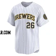 Aaron Ashby Men's Milwaukee Brewers White Limited Alternate Jersey