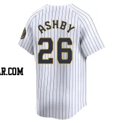 Aaron Ashby Men's Milwaukee Brewers White Limited Alternate Jersey