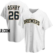 Aaron Ashby Youth Milwaukee Brewers White Replica Home Jersey