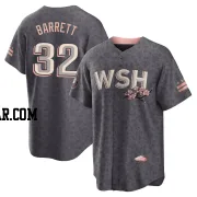 Aaron Barrett Men's Washington Nationals Gray Replica 2022 City Connect Jersey