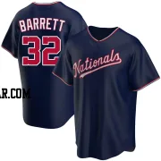 Aaron Barrett Men's Washington Nationals Navy Replica Alternate Jersey