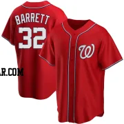 Aaron Barrett Men's Washington Nationals Red Replica Alternate Jersey