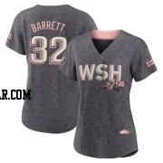 Aaron Barrett Women's Washington Nationals Gray Authentic 2022 City Connect Jersey