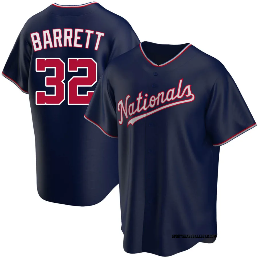 Aaron Barrett Youth Washington Nationals Navy Replica Alternate Jersey