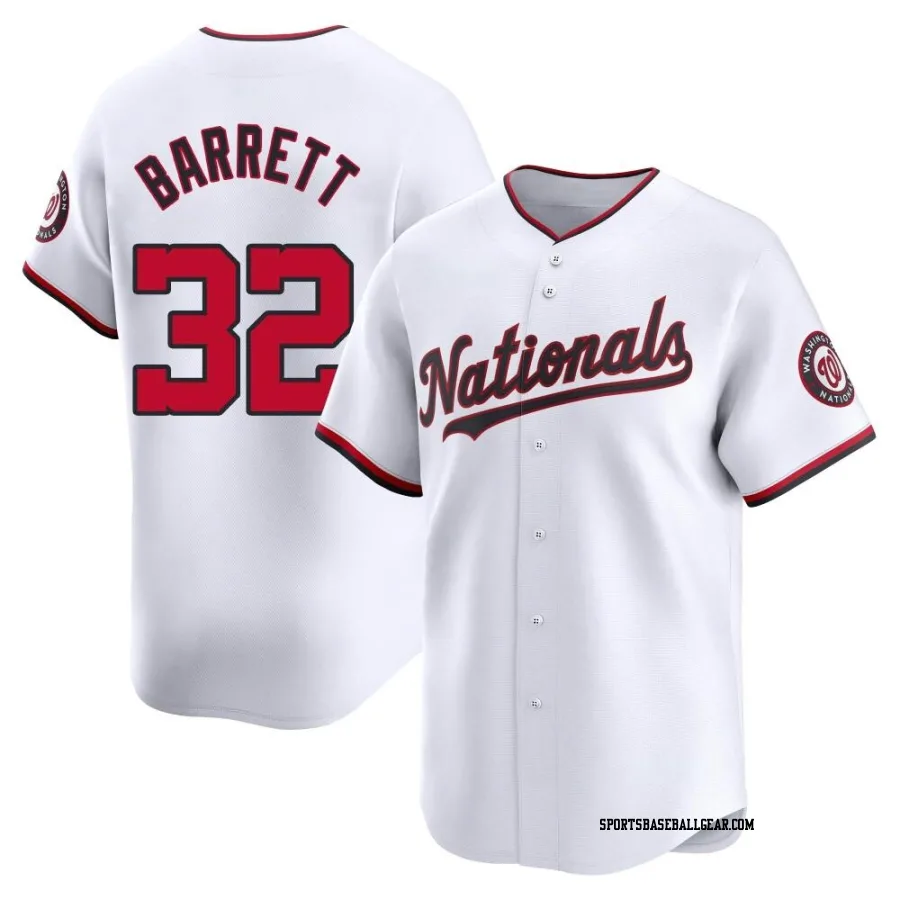 Aaron Barrett Youth Washington Nationals White Limited Home Jersey