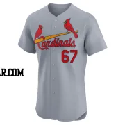 Aaron Brooks Men's St. Louis Cardinals Gray Elite Road Jersey