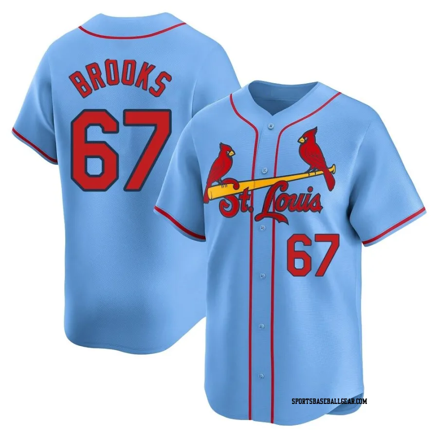 Aaron Brooks Men's St. Louis Cardinals Light Blue Limited Alternate Jersey