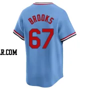 Aaron Brooks Men's St. Louis Cardinals Light Blue Limited Cooperstown Collection Jersey