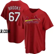 Aaron Brooks Men's St. Louis Cardinals Red Replica Alternate Jersey