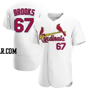 Aaron Brooks Men's St. Louis Cardinals White Authentic Home Jersey