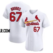 Aaron Brooks Men's St. Louis Cardinals White Elite Home Jersey