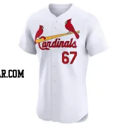 Aaron Brooks Men's St. Louis Cardinals White Elite Home Jersey