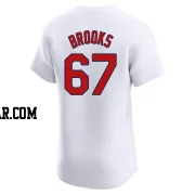 Aaron Brooks Men's St. Louis Cardinals White Elite Home Jersey