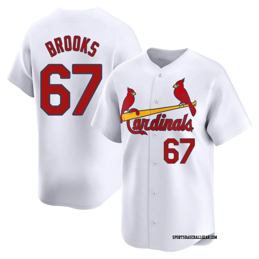 Aaron Brooks Men's St. Louis Cardinals White Limited Home Jersey