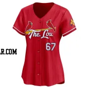 Aaron Brooks Women's St. Louis Cardinals Red Limited 2024 City Connect Jersey