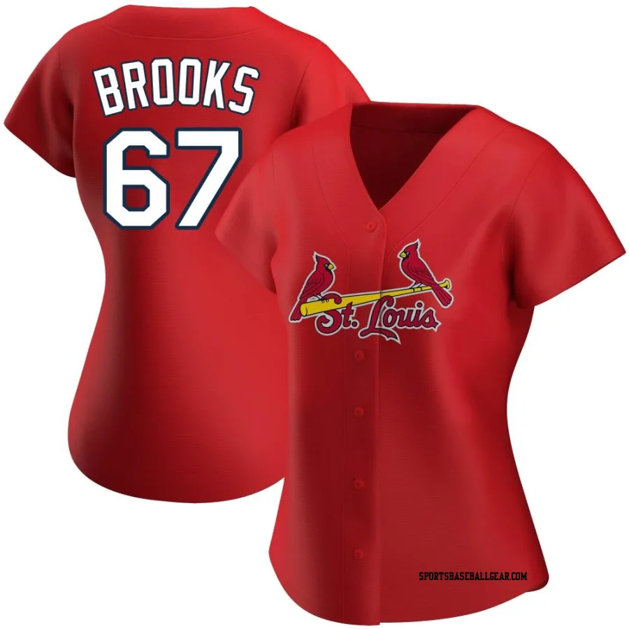 Aaron Brooks Women's St. Louis Cardinals Red Replica Alternate Jersey