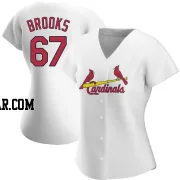 Aaron Brooks Women's St. Louis Cardinals White Authentic Home Jersey