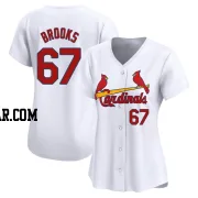 Aaron Brooks Women's St. Louis Cardinals White Limited Home Jersey