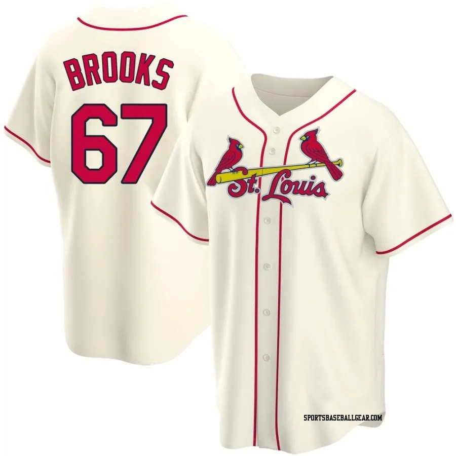 Aaron Brooks Youth St. Louis Cardinals Cream Replica Alternate Jersey