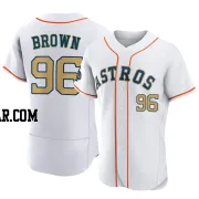 Aaron Brown Men's Houston Astros Gold Authentic White 2023 Collection Jersey