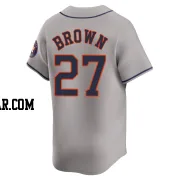 Aaron Brown Men's Houston Astros Gray Limited Away Jersey