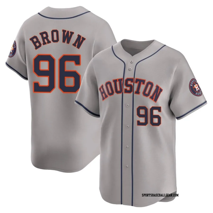 Aaron Brown Men's Houston Astros Gray Limited Away Jersey