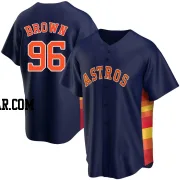 Aaron Brown Men's Houston Astros Navy Replica Alternate Jersey