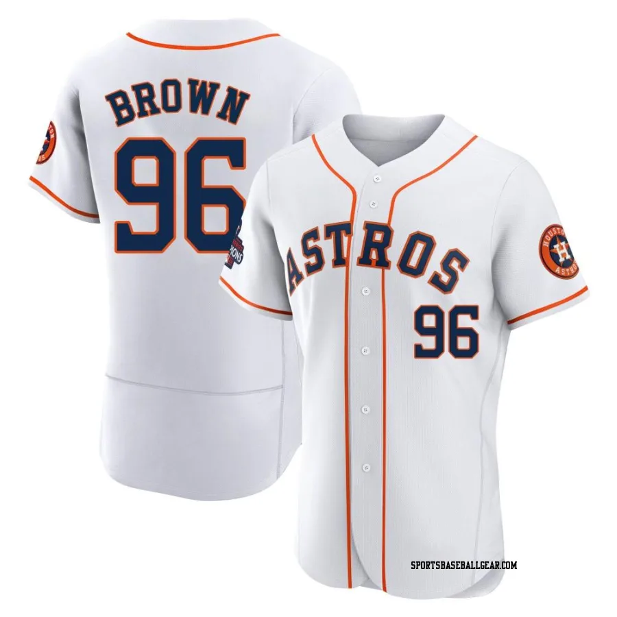 Aaron Brown Men's Houston Astros White Authentic 2022 World Series Champions Home Jersey