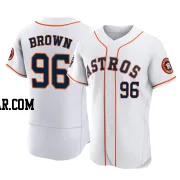 Aaron Brown Men's Houston Astros White Authentic 2022 World Series Home Jersey