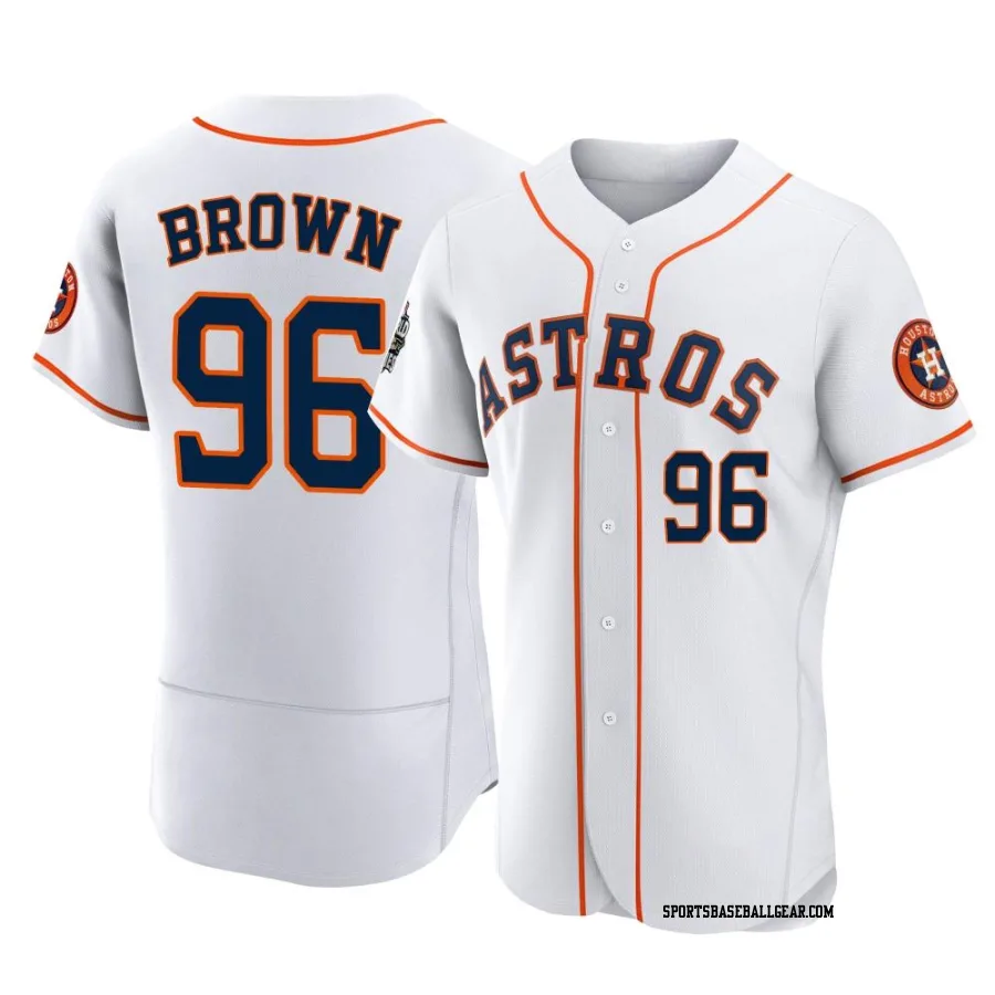 Aaron Brown Men's Houston Astros White Authentic 2022 World Series Home Jersey