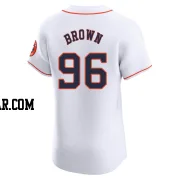 Aaron Brown Men's Houston Astros White Elite Home Jersey