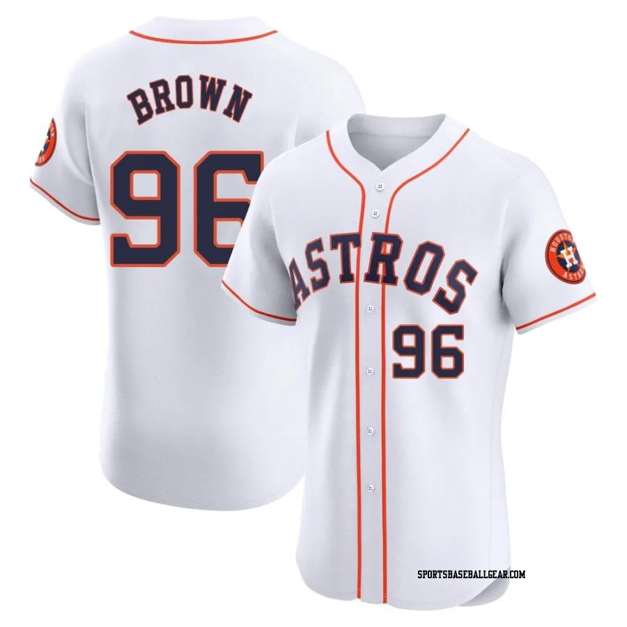 Aaron Brown Men's Houston Astros White Elite Home Jersey