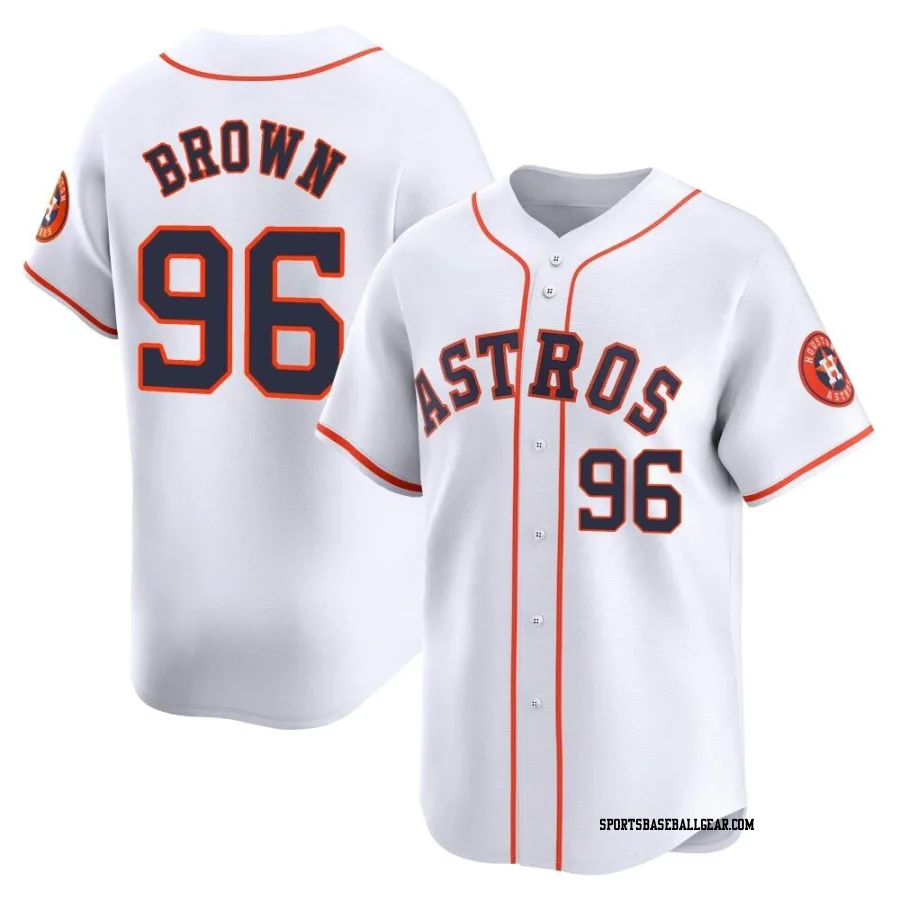 Aaron Brown Men's Houston Astros White Limited Home Jersey