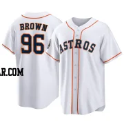 Aaron Brown Men's Houston Astros White Replica 2022 World Series Home Jersey