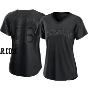 Aaron Brown Women's Houston Astros Black Authentic Pitch Fashion Jersey