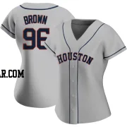 Aaron Brown Women's Houston Astros Gray Authentic Road 2020 Jersey