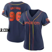 Aaron Brown Women's Houston Astros Navy Authentic 2022 City Connect Jersey