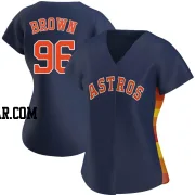 Aaron Brown Women's Houston Astros Navy Authentic Alternate Jersey