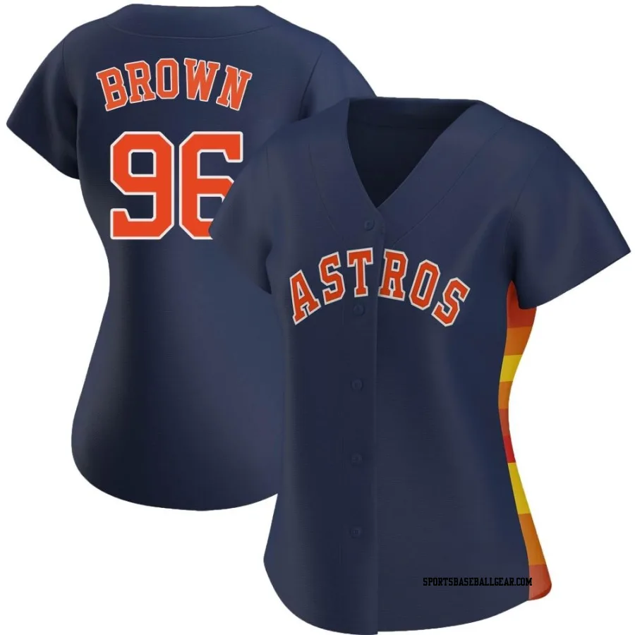 Aaron Brown Women's Houston Astros Navy Authentic Alternate Jersey