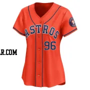 Aaron Brown Women's Houston Astros Orange Limited Alternate Jersey