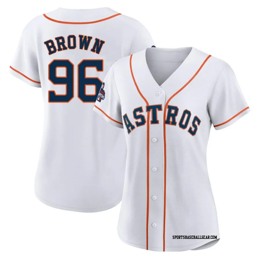 Aaron Brown Women's Houston Astros White Authentic 2022 World Series Champions Home Jersey