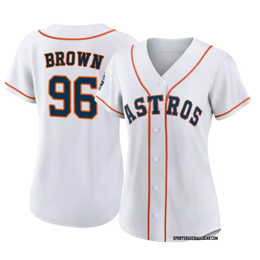 Aaron Brown Women's Houston Astros White Authentic 2022 World Series Home Jersey