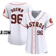 Aaron Brown Women's Houston Astros White Limited Home Jersey