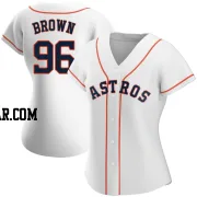 Aaron Brown Women's Houston Astros White Replica Home Jersey