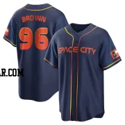 Aaron Brown Youth Houston Astros Navy Replica 2022 City Connect Jersey