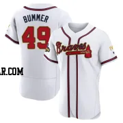 Aaron Bummer Men's Atlanta Braves Gold Authentic White 2022 Program Jersey