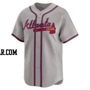 Aaron Bummer Men's Atlanta Braves Gray Limited Away Jersey