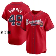 Aaron Bummer Men's Atlanta Braves Red Limited Alternate Jersey