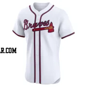 Aaron Bummer Men's Atlanta Braves White Elite Home Jersey